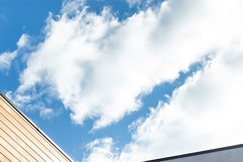 解放感いっぱいの吹抜け