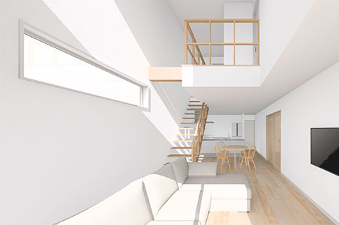 解放感あるリビング