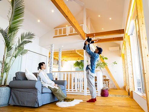 日当たりのいいリビング