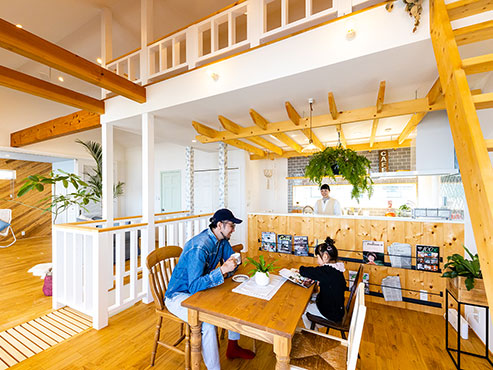 家族が楽しく過ごせるリビング