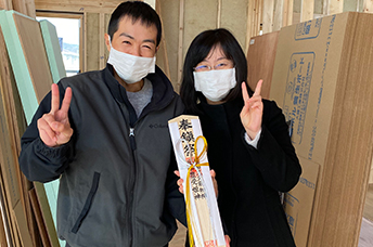 家事動線のいい。平屋