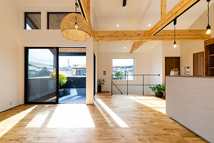 2階リビングのお家