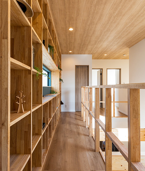 渡り廊下のあるお家