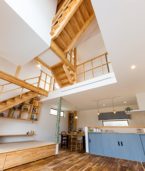 すごい階段のお家