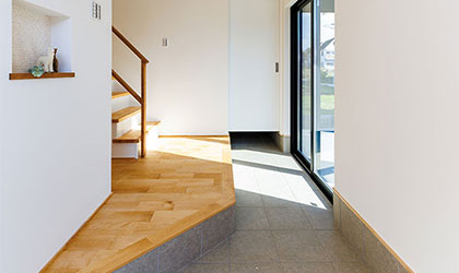 素敵な玄関土間