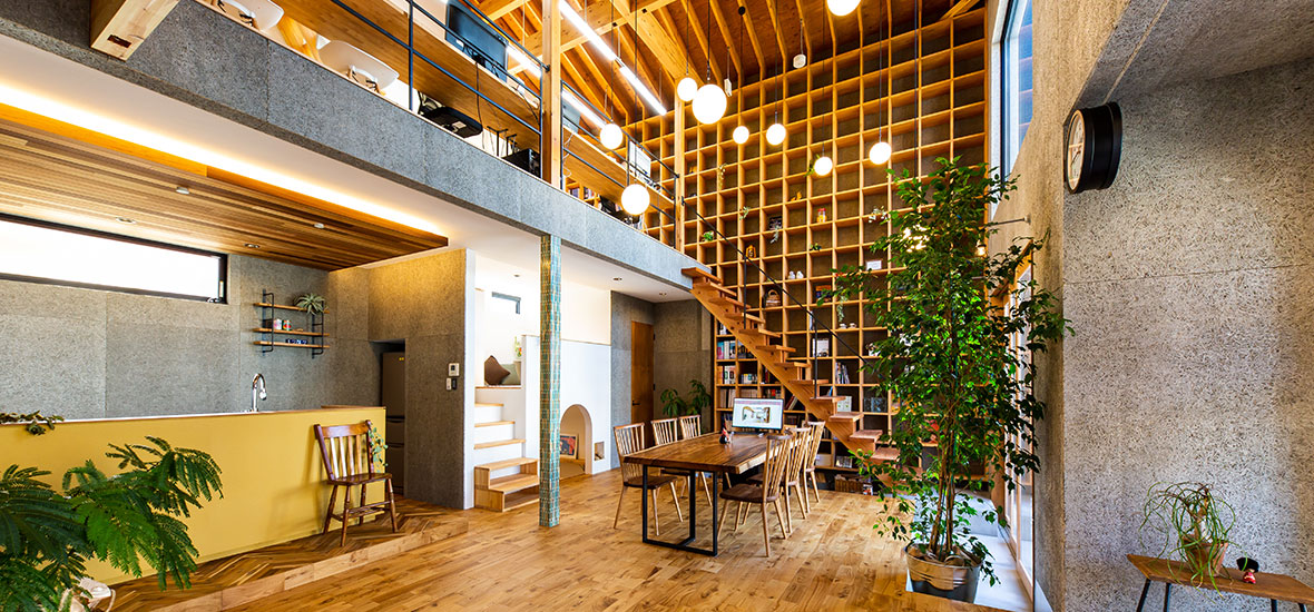 ありとあらゆる木を使った家