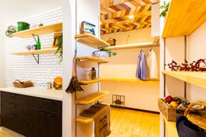 ファミリークローゼットのあるお家