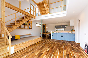 すごい階段のお家