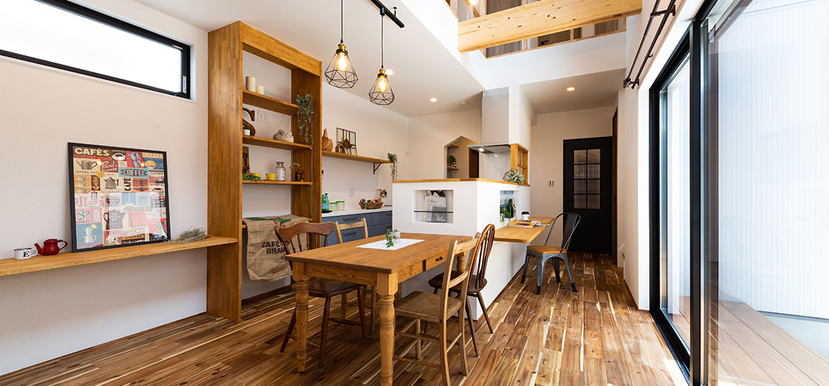 渡り廊下のあるお家