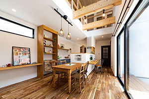 渡り廊下のあるお家