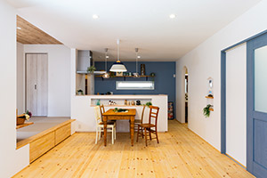 スキップフロアのあるお家